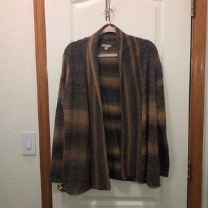 Blue and brown long sleeve sweater size XL